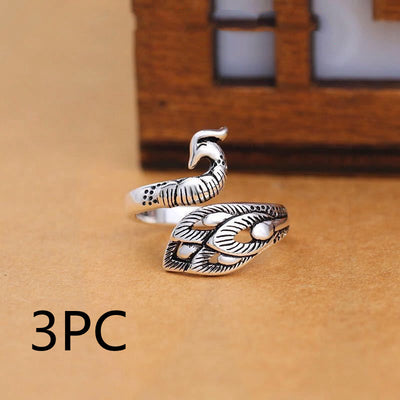 Anillo Vintage con Gancho de Línea Doble - Image 23