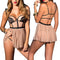 Camisola Transparente de Gaze com Costas Abertas