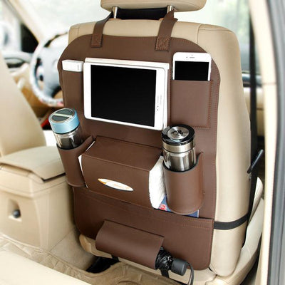 Organizadores de Cuero Premium para Asientos de Auto