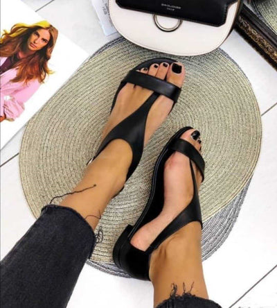 Sandalias Cómodas Talla Grande 40-43 con Hebilla para Mujer - Image 4