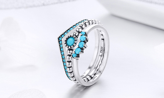 Anillo de Plata Esterlina 925 para Mujer con Diseño Único y Combinación de Texturas - Image 4
