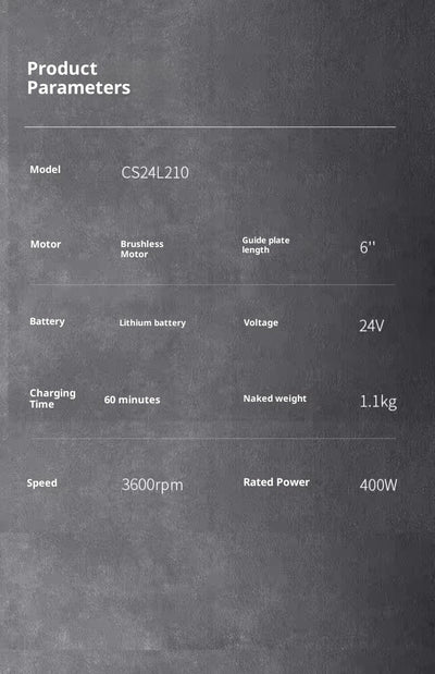 Sierra Eléctrica Portátil de 6 Pulgadas con Batería Recargable - Image 25