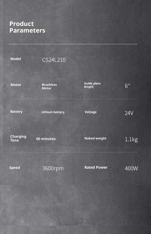 Sierra Eléctrica Portátil de 6 Pulgadas con Batería Recargable - Image 25