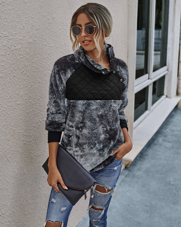 Suéter Tie-Dye con Costuras Decorativas para Mujer