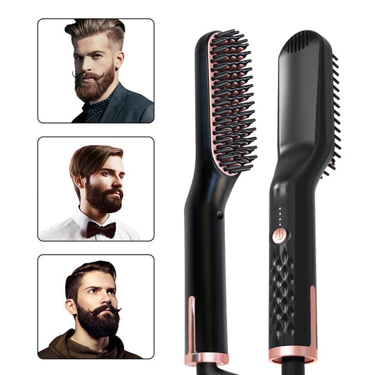 Peine Alisador Eléctrico Multifuncional - Plancha Rápida para Cabello y Barba