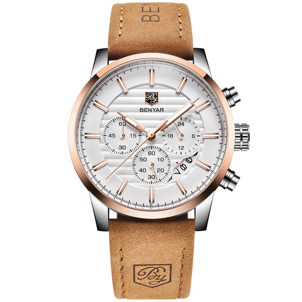 Reloj para Hombre con Tres Esferas y Correa Ajustable