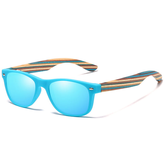 Gafas de Sol Infantiles de Madera Natural con Lentes Polarizadas de Colores - Image 9