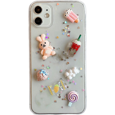 Funda para Celular con Diseño Conejito de Helado y Resina Epoxi - Image 5