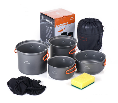 Set de Cocina y Vajilla 4 en 1 para Picnic