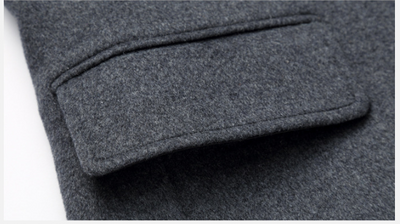 Abrigo de Lana Slim Fit - Trinchera Elegante para Hombre - Image 15