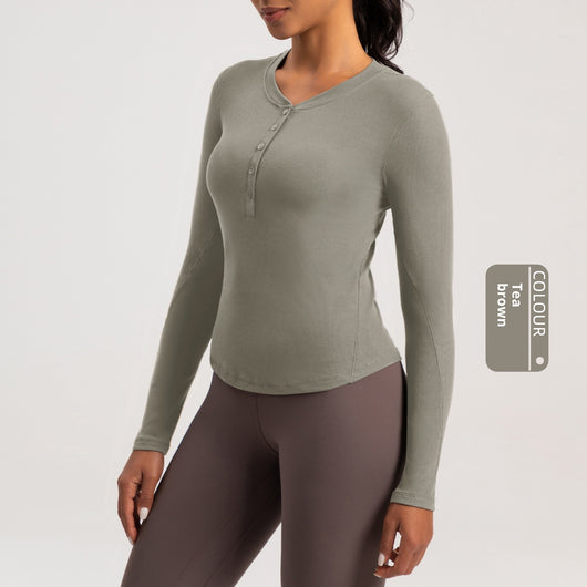 Playera Deportiva de Manga Larga para Yoga y Running - Image 9