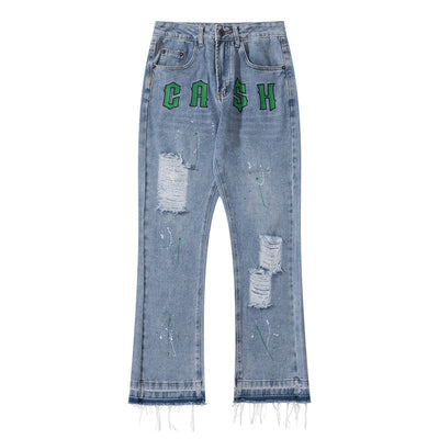 Pantalones Acampanados Sueltos Estilo Urbano Europeo y Americano - Image 8