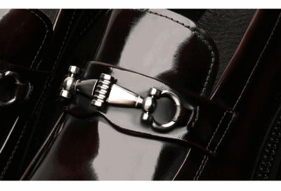Zapatos Gommino con Hebilla Horse Street en Cuero Japonés Pulido para Hombre - Image 30