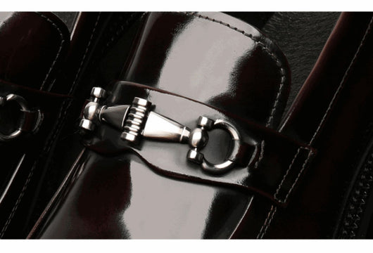 Zapatos Gommino con Hebilla Horse Street en Cuero Japonés Pulido para Hombre - Image 30