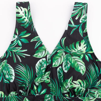Traje de Baño Talla Grande Estampado sin Mangas para Mujer - Image 23
