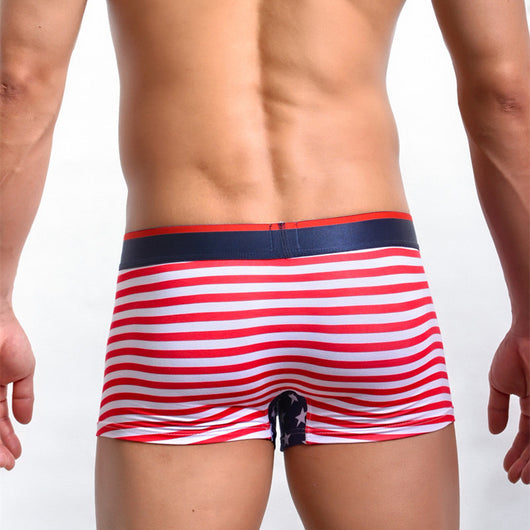 Bóxers Estampados con Bandera Americana de Costilla Elástica - Image 3