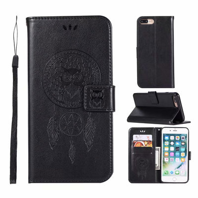Funda para Celular con Diseño de Búho y Grabado en Relieve