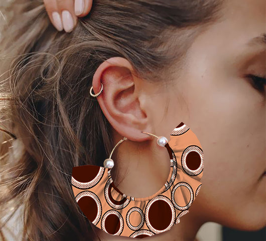 Aretes Artesanales Estampados de Diseño Exagerado - Image 32