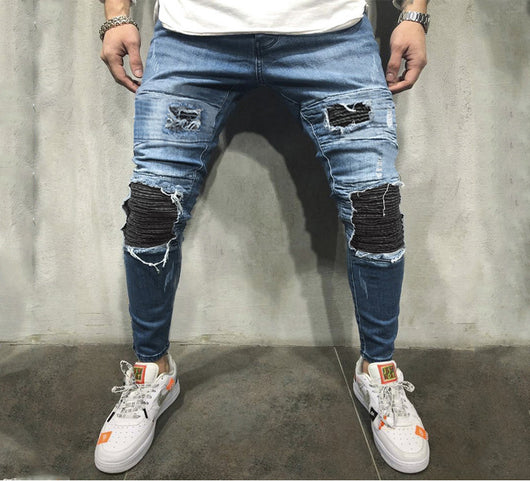 Jeans Azules Rotos para Hombre