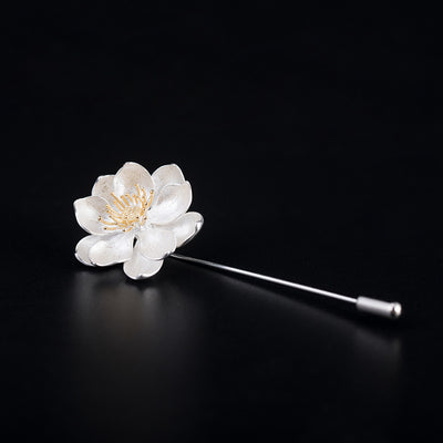 Broche Flor de Loto con Cuello Largo Elegante - Image 2