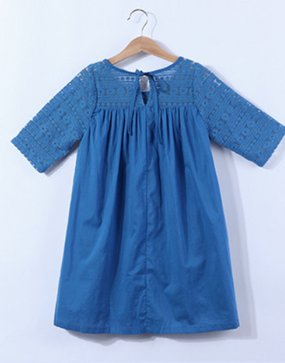 Blusa de Encaje Crochet con Mangas Plisadas de Cinco Puntas - Image 13