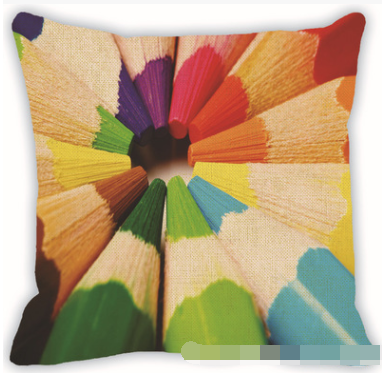 Funda de almohada lino con patrón geométrico colorido para sofá y auto - Image 7
