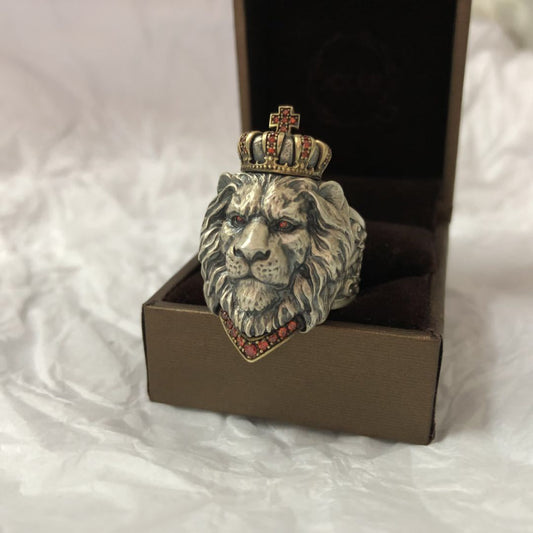 Anillo Sello de León Vintage