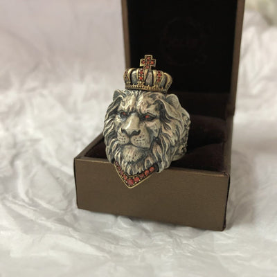 Anillo Sello de León Vintage