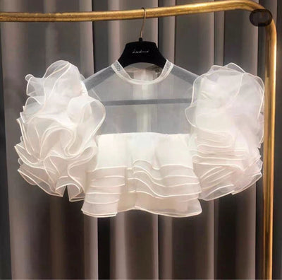 Blusa de Malla con Volantes Estilo Palacio - Image 2