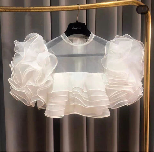 Blusa de Malla con Volantes Estilo Palacio - Image 2