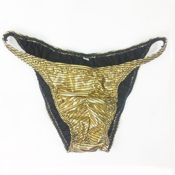 Shorts Deportivos Brillantes Dorado y Plateado para Hombre - Image 8