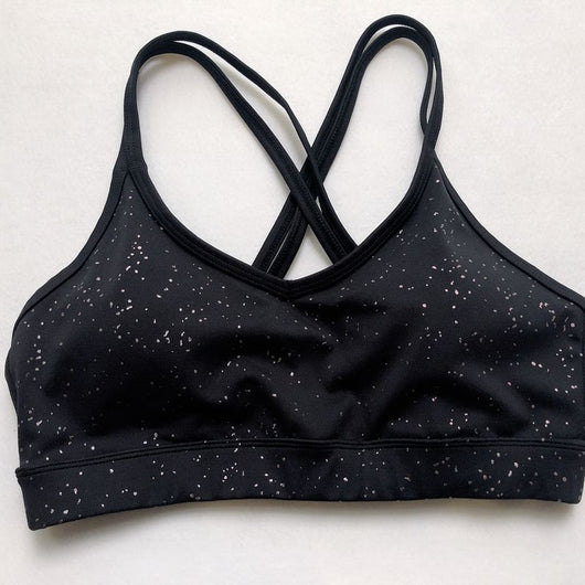 Conjunto Brillante de Pantalón y Sostén Metalizado Estrellado - Image 14