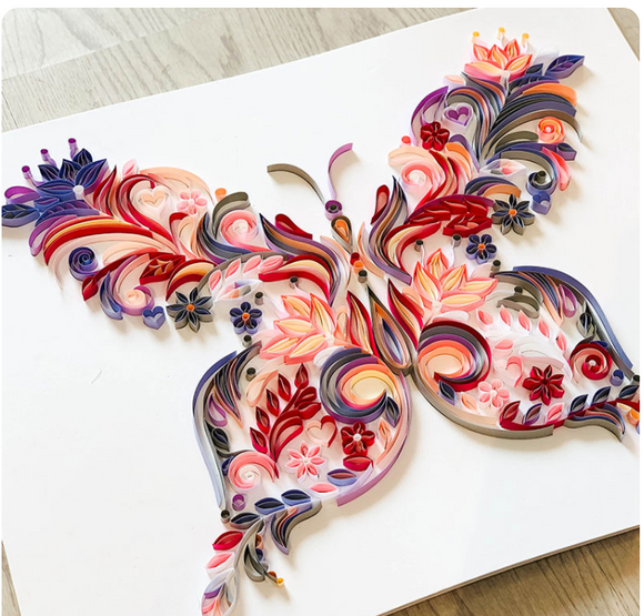 Pack de Material para Quilling Mariposa de 20 Pulgadas con Ranuras