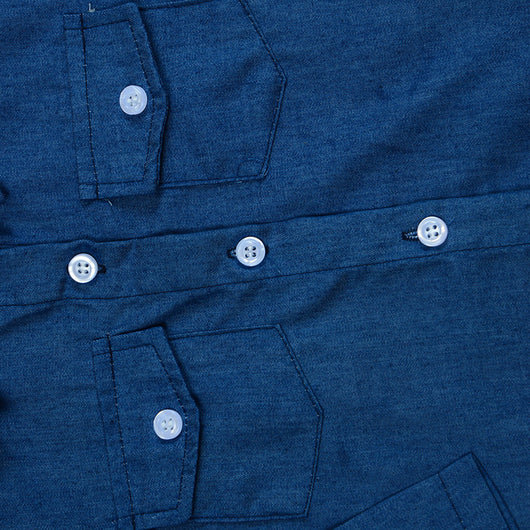 Conjunto de 3 Piezas Infantil Otoño: Blusa Denim, Falda Leopardo y Diadema - Image 15