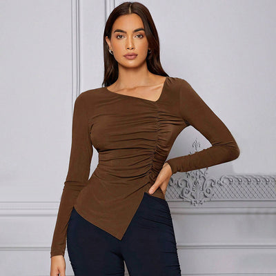 Blusa Elegante Francesa Otoño-Invierno Ajustada e Intelectual - Image 2