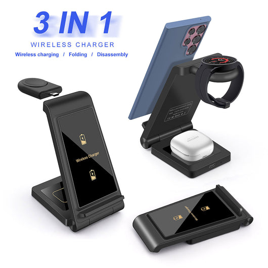 Cargador Inalámbrico 3 en 1 Plegable 15W - Portátil y Multidispositivo - Image 8