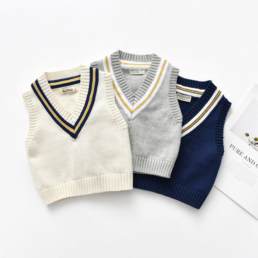 Chaleco Pullover de Punto para Niños - Prenda Base Versátil - Image 7