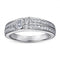 Anillo de Boda para Mujer Corazón con Diamantes en Fila