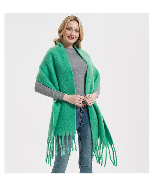 Bufanda Trenzada de Mohair Premium para Invierno - Suave y Abrigadora - Image 28