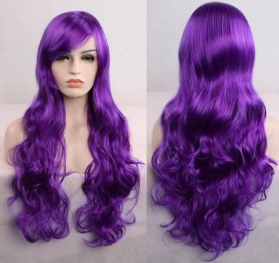 Peluca Anime Rizada 80cm - Cosplay de Colores Vibrantes - Image 8