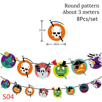 Guirnalda de Banderines con Diseños de Halloween — 3 m - Image 3