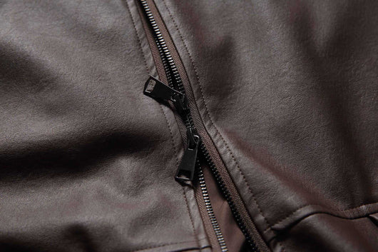 Chaqueta de Cuero para Motociclista - Estilo Clásico Masculino - Image 24
