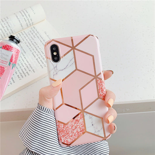 Funda de Silicona Marmolada Compatible con Apple - Image 20