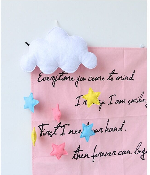 Decoración Colgante Nórdica de Estrellas y Nubes para Cuarto de Bebé - Image 6