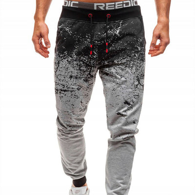 Pantalones Slim Estilo Europeo con Degradado Floral - Moda Urbana