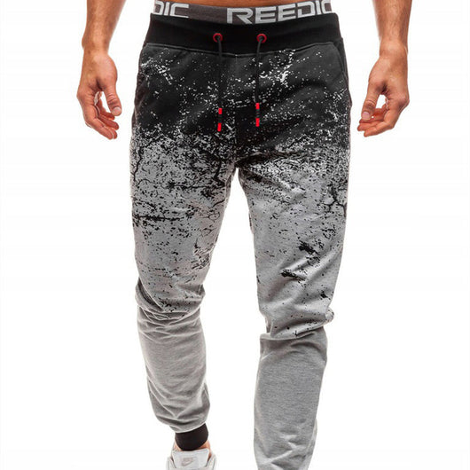 Pantalones Slim Estilo Europeo con Degradado Floral - Moda Urbana