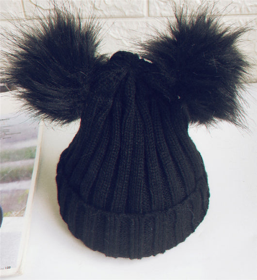 Gorro de Lana para Bebé con Doble Pompón - Image 12