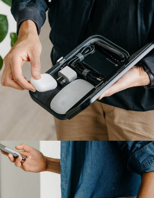Organizador de Carga Inalámbrica Qi 2 en 1 para Dispositivos Electrónicos - Image 9