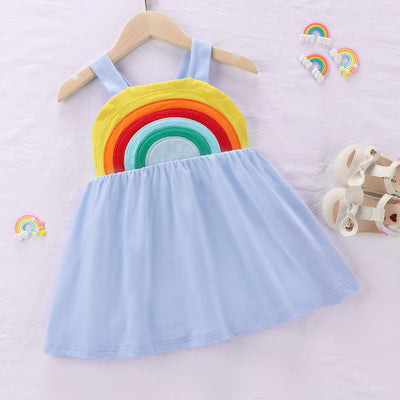 Vestido Princesa Niña con Estampado Arcoíris - Image 9