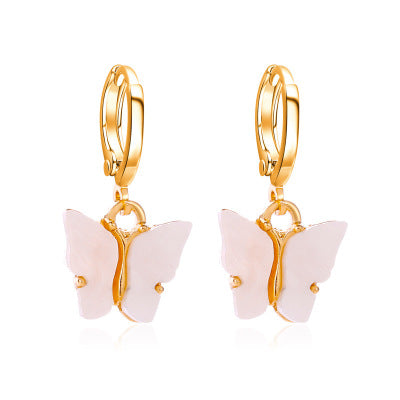 Aretes Mariposa Acrílicos Multicolores para Mujer - Image 8